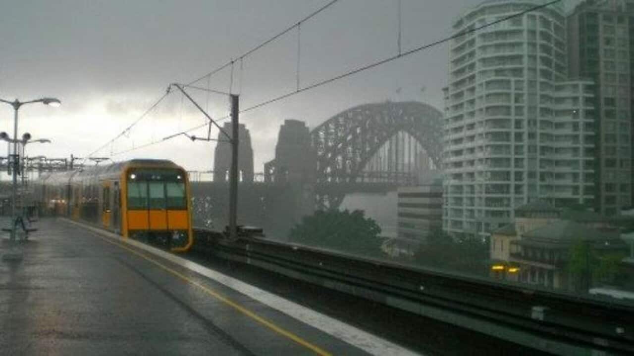 Sydney is experiencing bad weather with heavy rainfalls expected