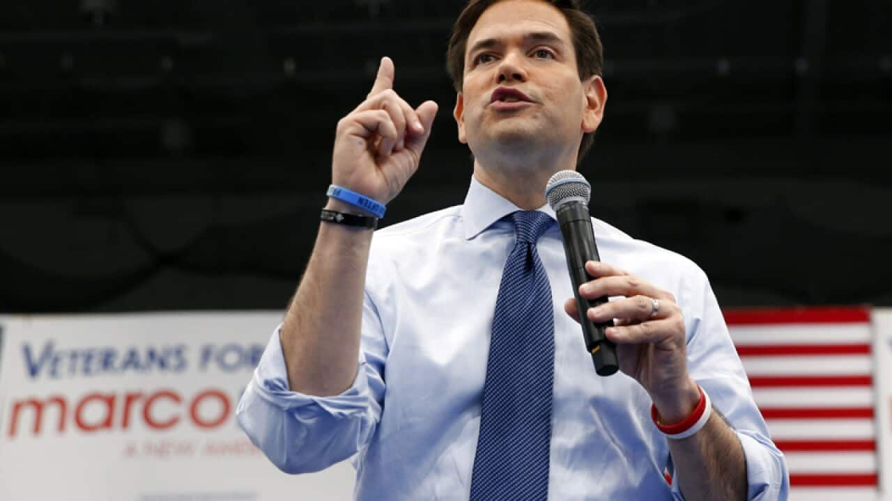 Republican presidential candidate Sen. Marco Rubio