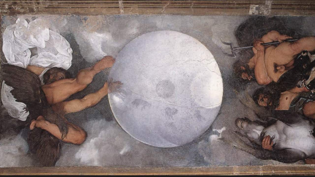 L'affresco di Caravaggio presso Villa Aurora