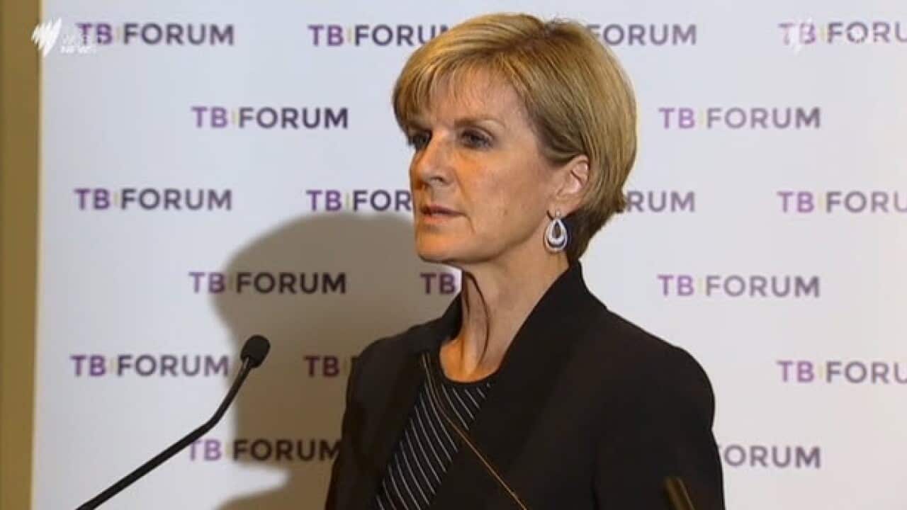 Spread of tuberculosis a 'security threat', Foreign Minister Julie Bishop says. (SBS)