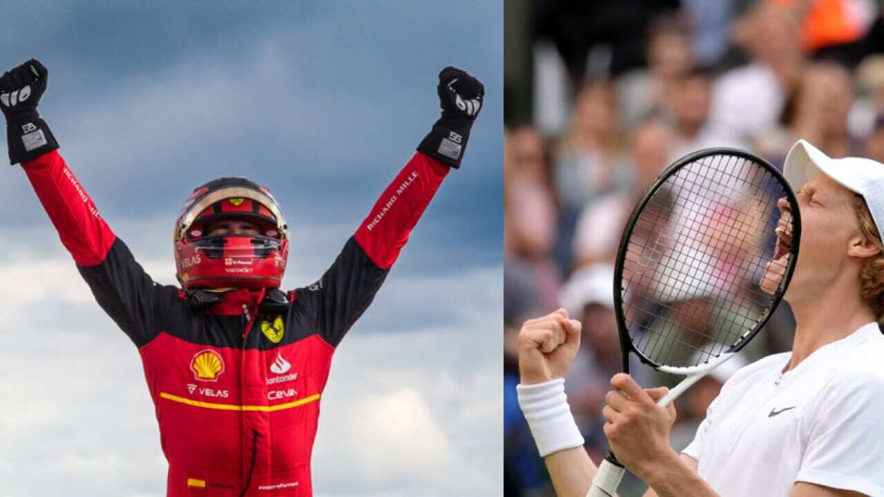 Carlos Sainz e Jannik Sinner