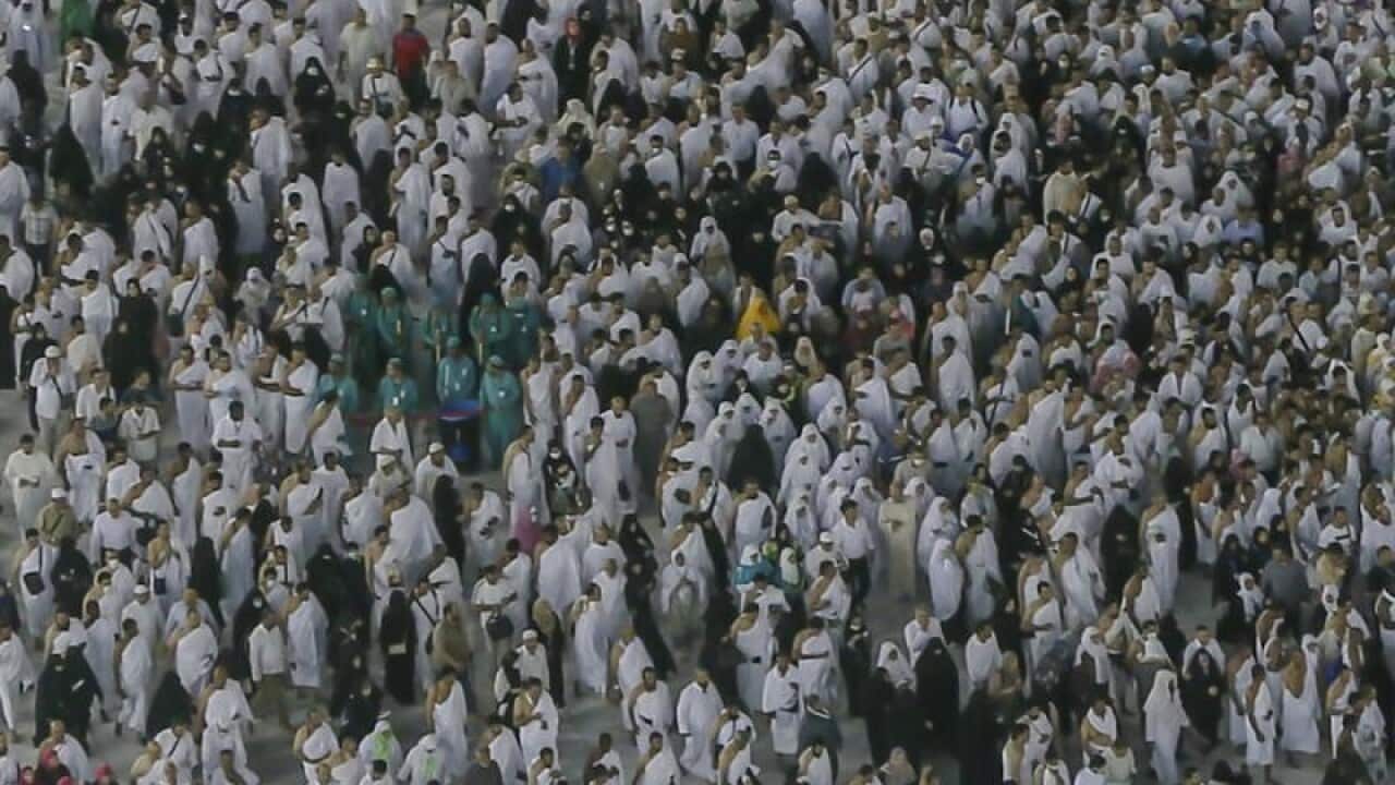 The annual Hajj pilgrimage in the Muslim holy city of Mecca,