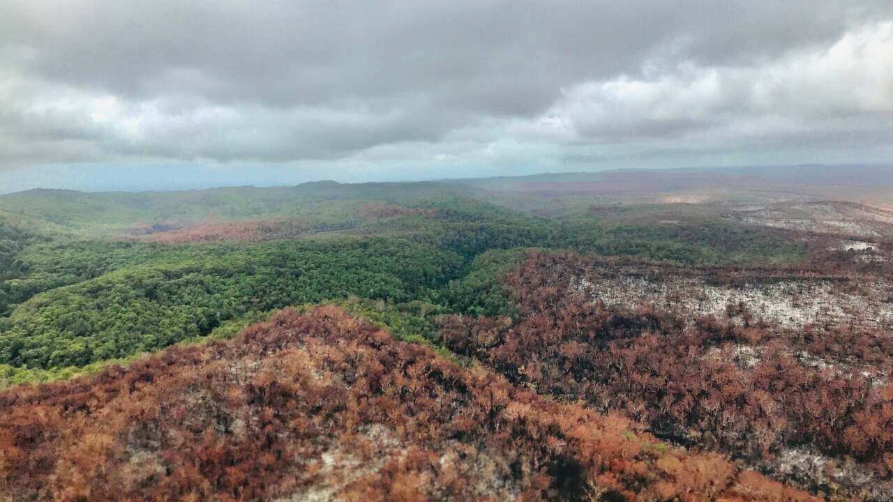 The fire has been raging for over seven weeks. 