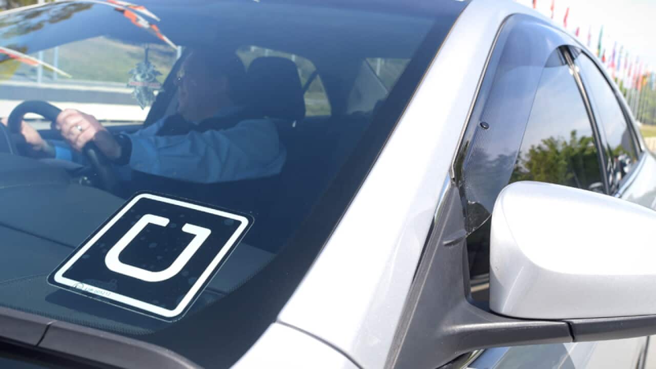 An Uber driver in Canberra