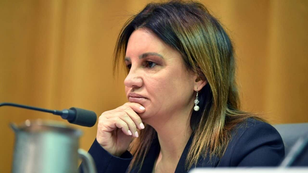 Jacqui Lambie Network Senator Jacqui Lambie at a Senate Estimates hearing at Parliament House in Canberra, Monday, 21 October, 2019. (AAP Image/Mick Tsikas) NO ARCHIVING