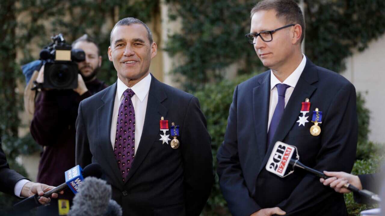 Australian members of the Thai cave rescue team, Mr Craig Challen (left) and Dr Richard Harris (right).