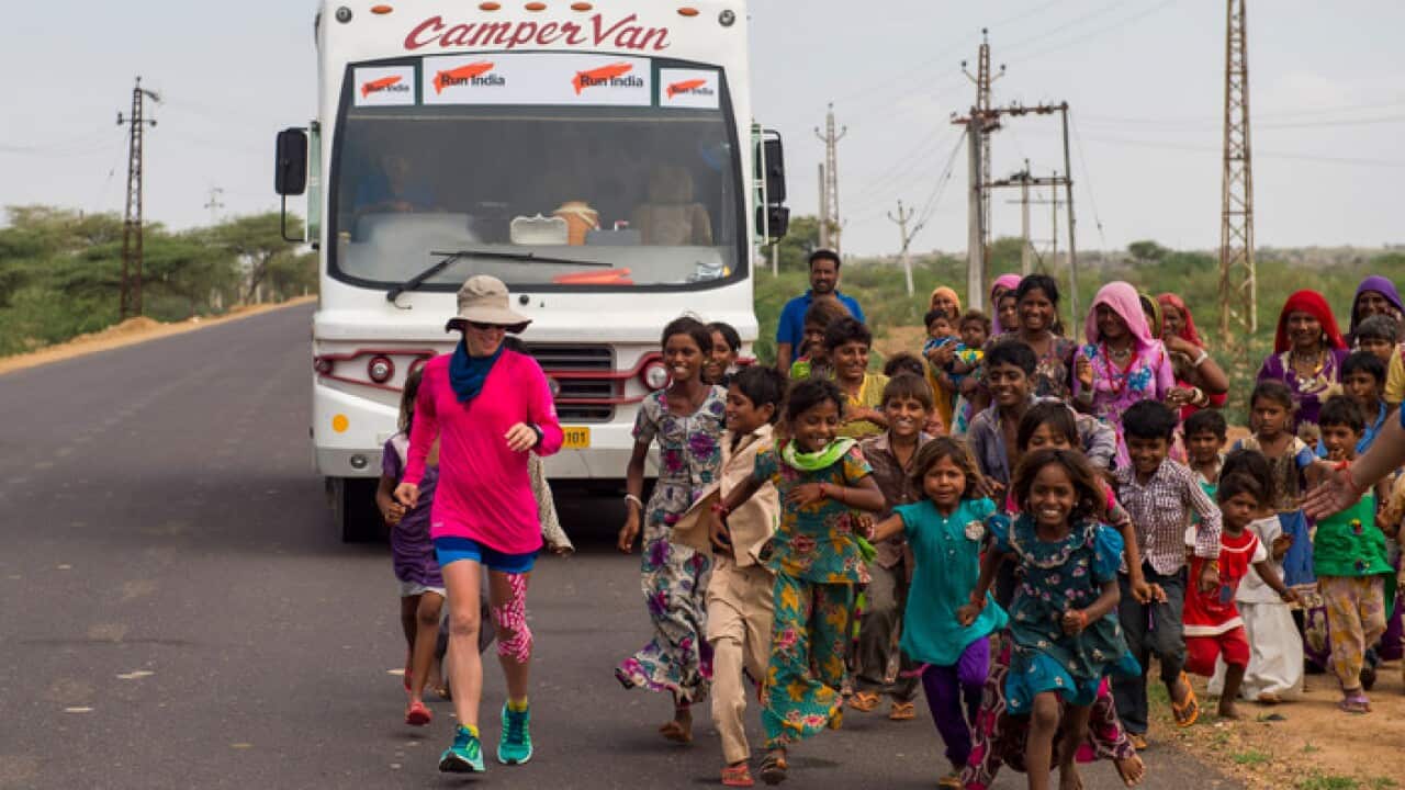Samantha Gash during Run India