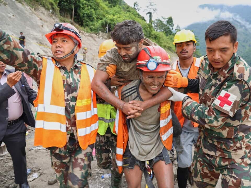 APTOPIX Nepal Flash Floods