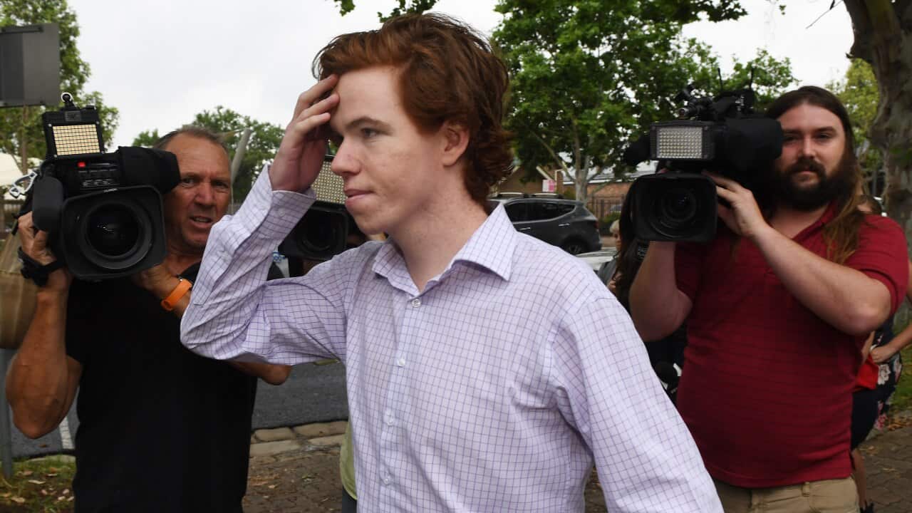 Luke Munday arrives at Camden Local Court in Sydney, Thursday, December 13, 2018.