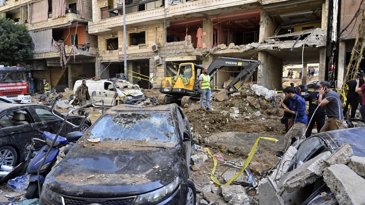 Rubble clearance starts after Israel conducts 'targeted strike' a day earlier in Beirut