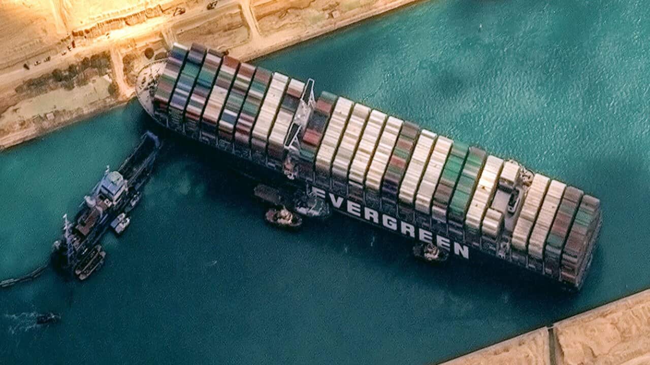 Evergiven - a still from Stuck in the Suez