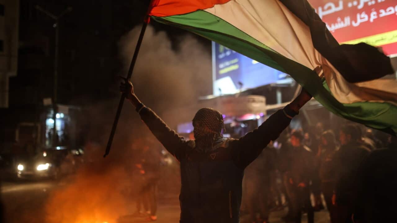 eople stage a demonstration against the US President Donald Trumps recognition of Jerusalem as Israels capital, in Gaza City, Gaza on December 06,