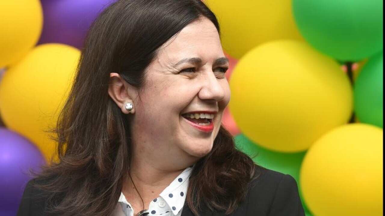 Queensland Premier Annastacia Palaszczuk at a press conference