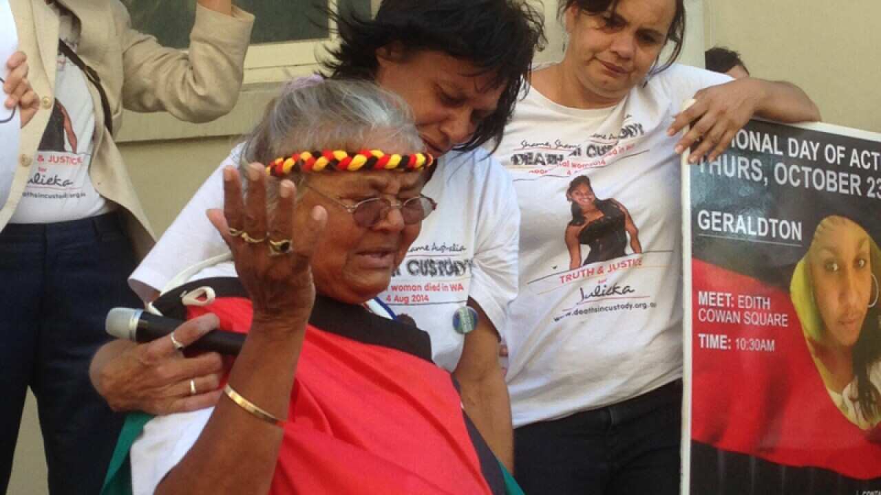 The family and supporters of Julieka Dhu