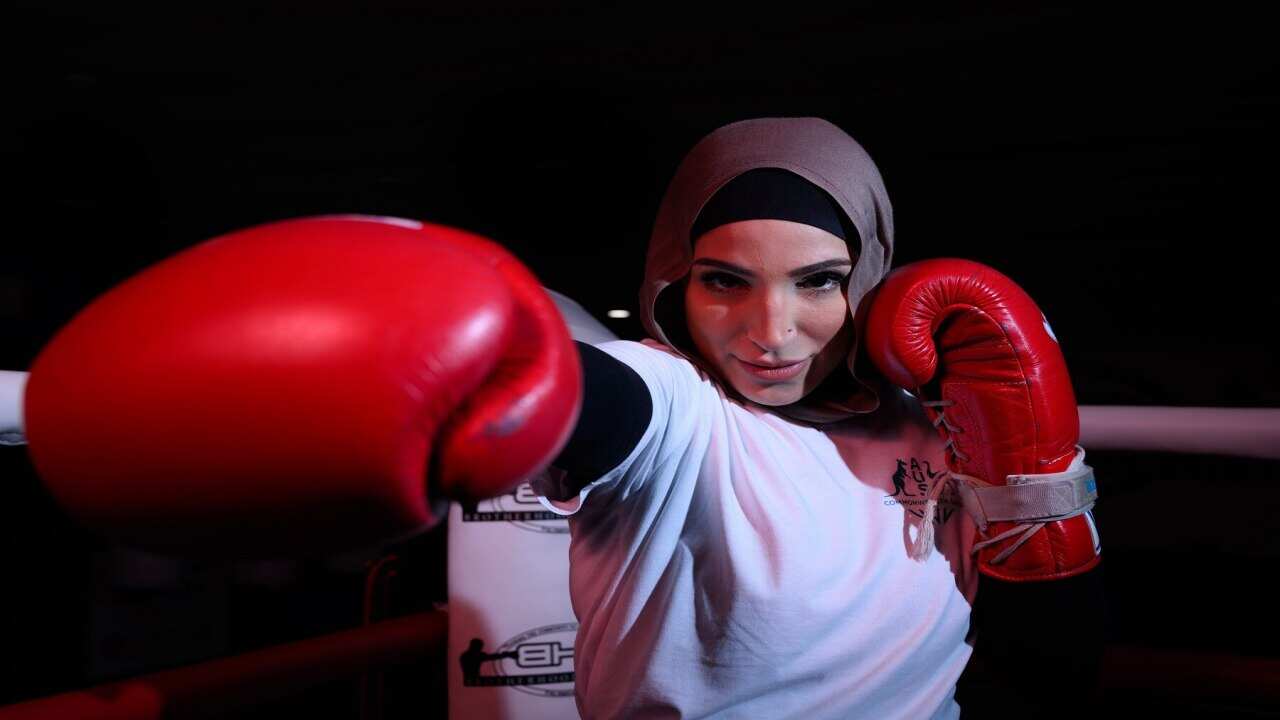 Tina Rahimi is the first Muslim female Australian boxer to compete at a Commonwealth Games