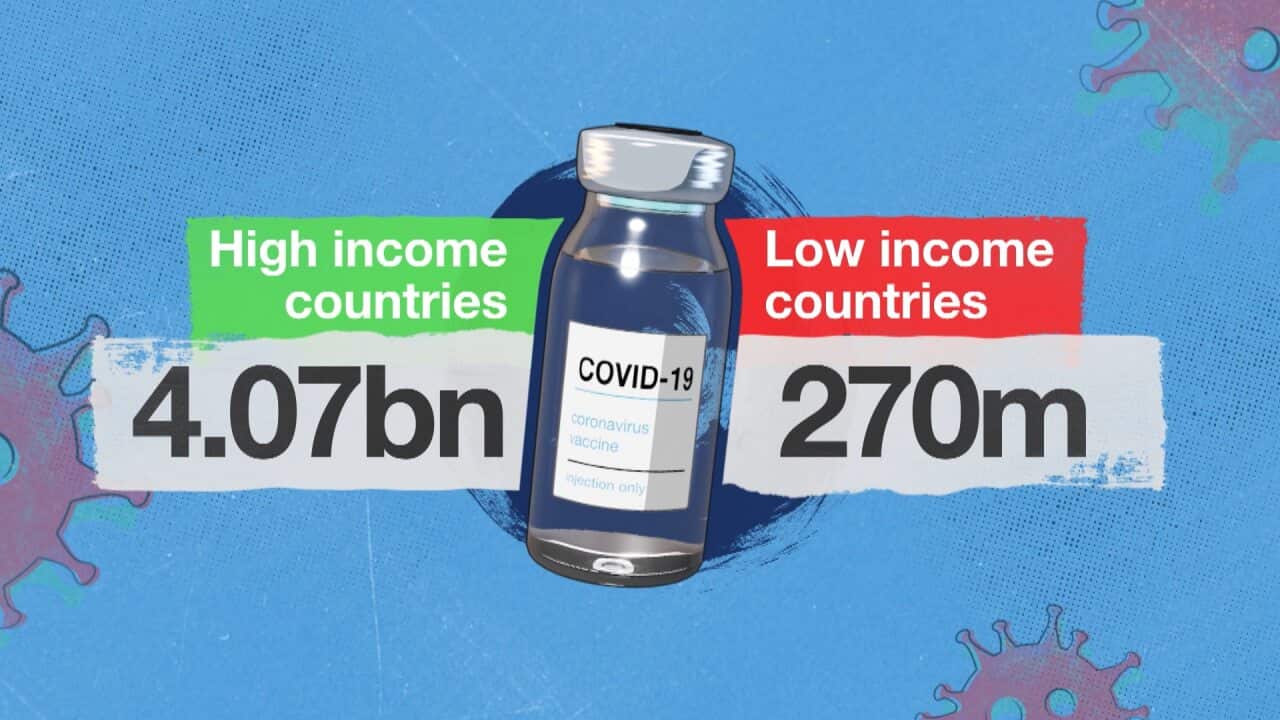 Richer nations are scrambling to stockpile coronavirus vaccines as poorer nations struggle to secure supplies.