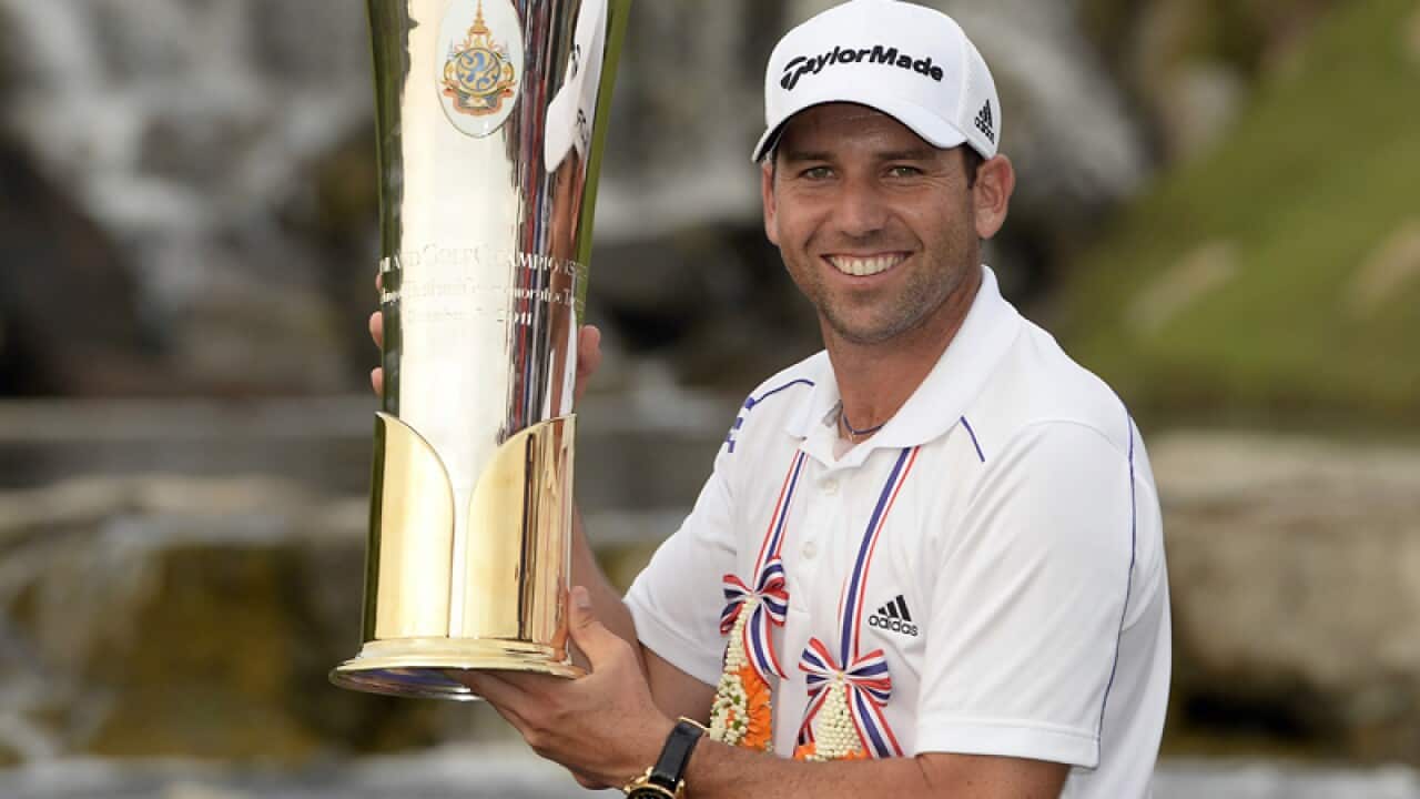 Spanish golfer Sergio Garcia
