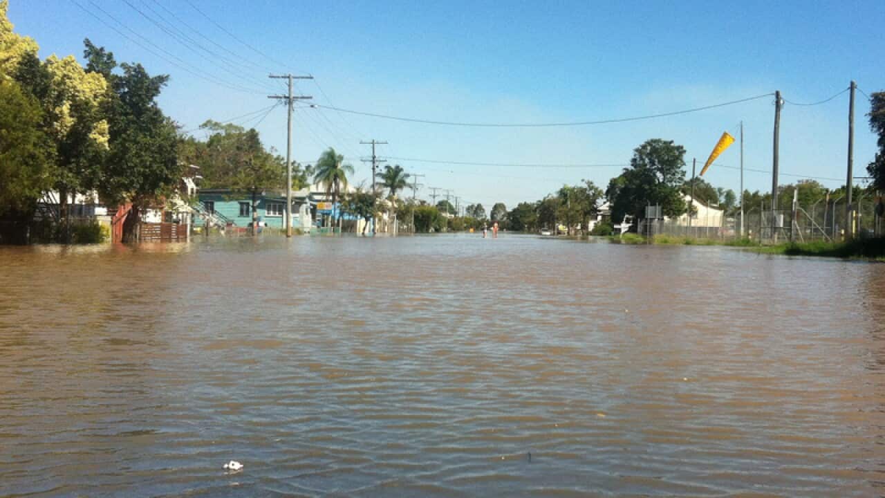 File photo of flooded Rockhampton, 2013