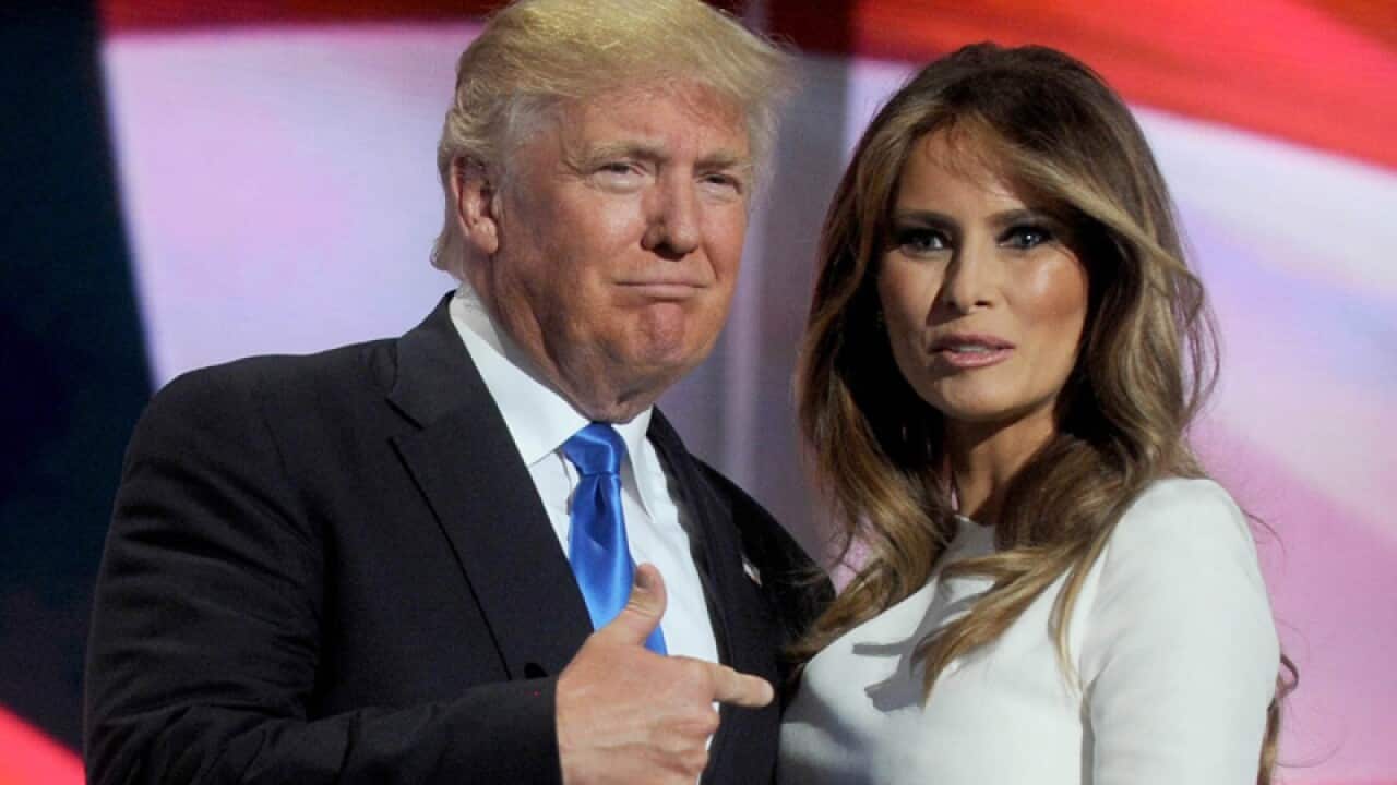 Donald Trump and Melania Trump at The Republican National Convention