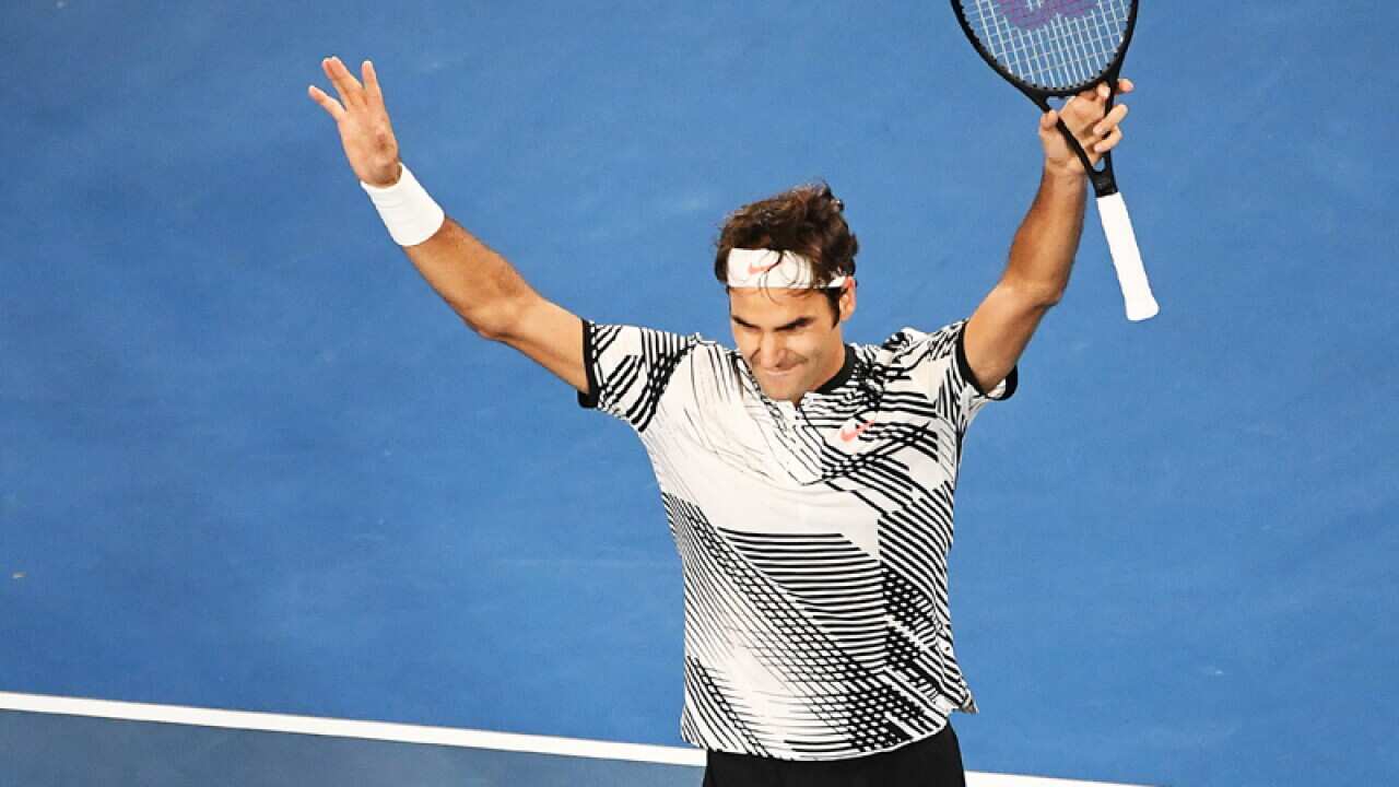 Roger Federer of Switzerland