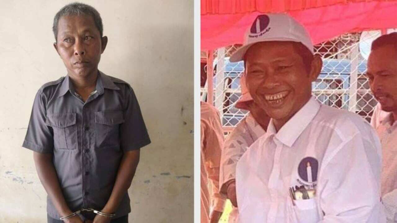 Nhem Sarom - elected chief of commune from candle light party is arrested