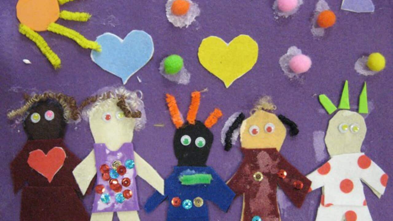 A 2009 Harmony Day artwork created by students.