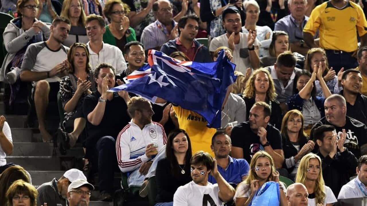 Crowds at the Australian Open