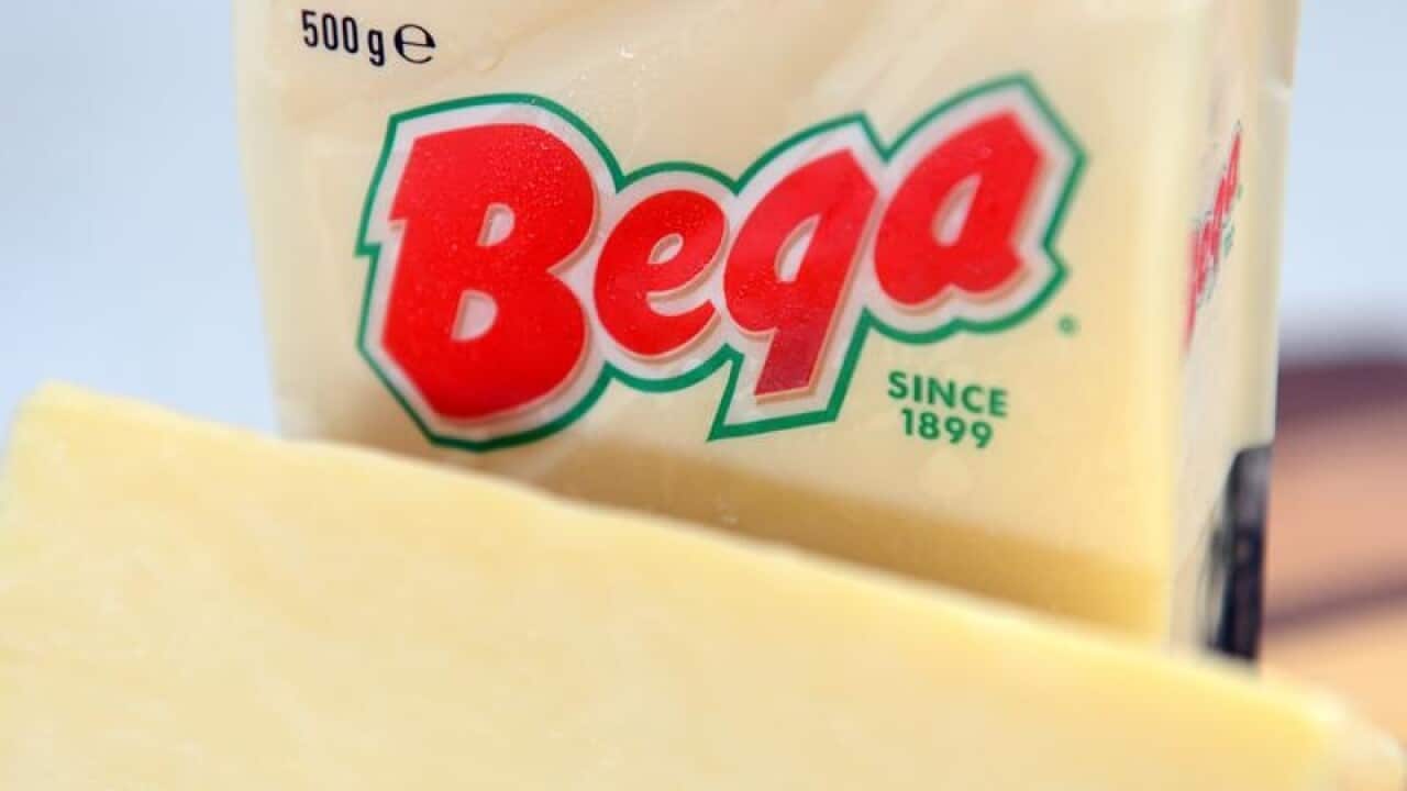 A block of Bega Cheese