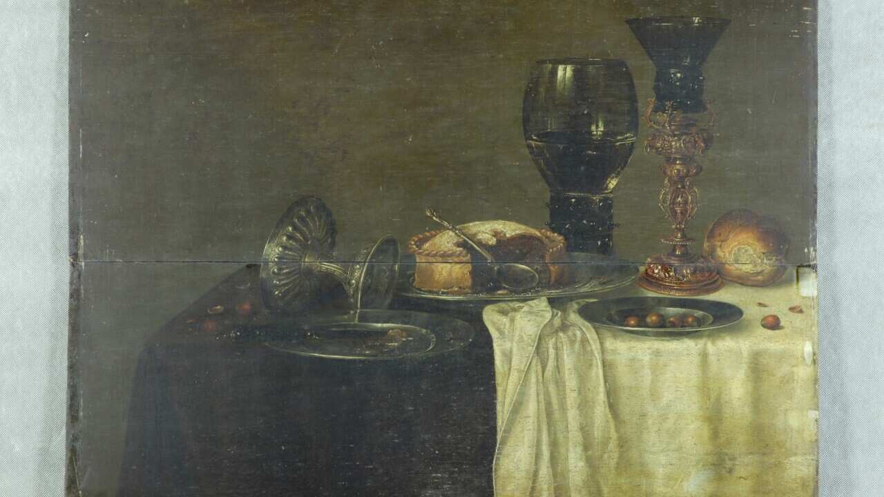 The Dutch Golden Age oil-painting from the 17th century that was found at a Blue Mountains property in NSW.