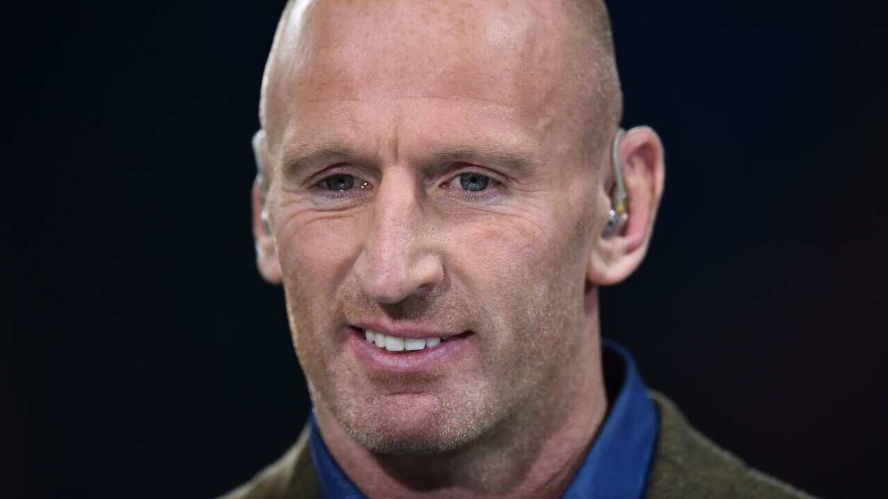 Welsh former rugby player Gareth Thomas.