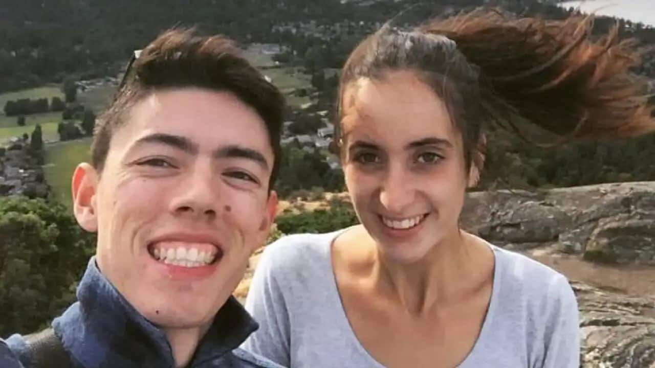 James Cruickshank and Steph Grant isolated at home after Mr Cruickshank contracted COVID-19. Somehow, Ms Grant remained negative.