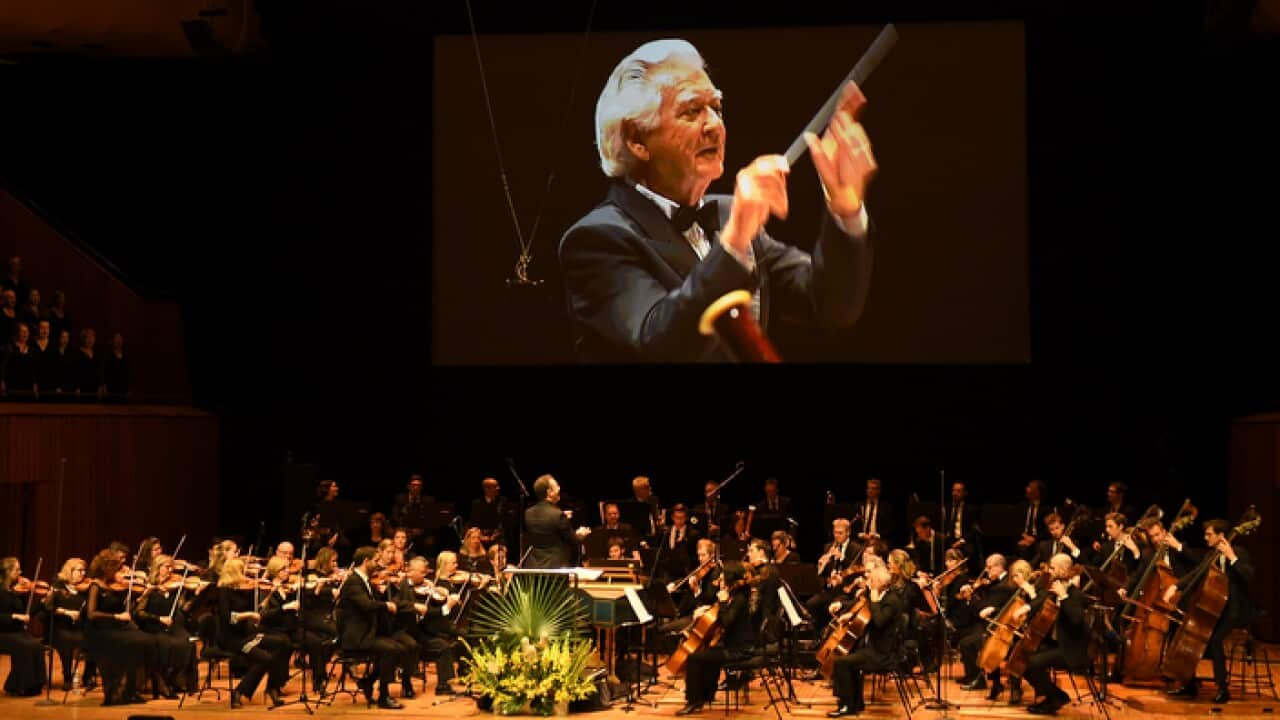 Bob Hawke conducting the Sydney Symphony Orchestra