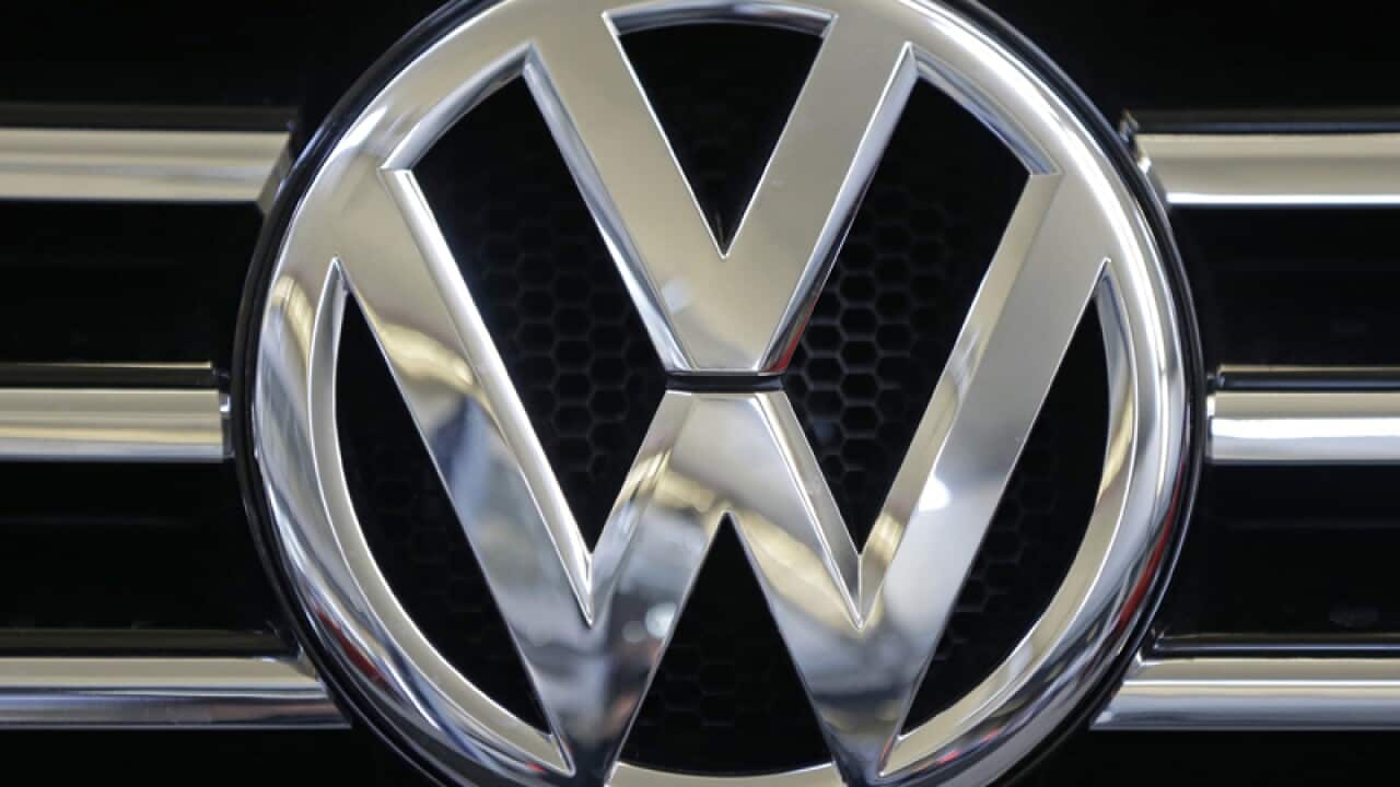 A Volkswagen badge