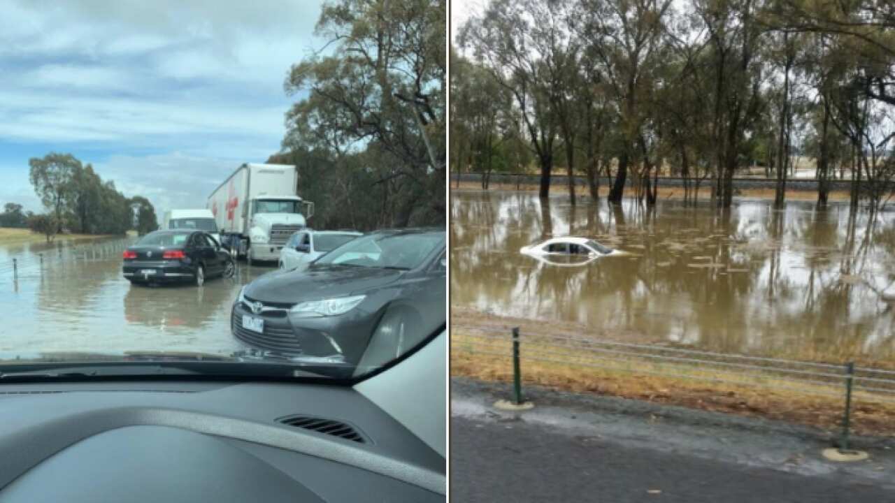 Hume freeway floods