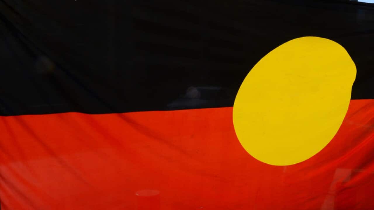 The Aboriginal flag.