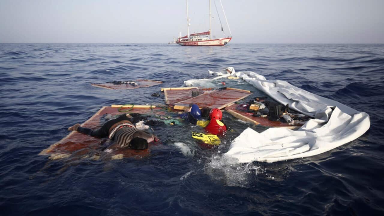 The bodies, the wreckage and the rescue boat