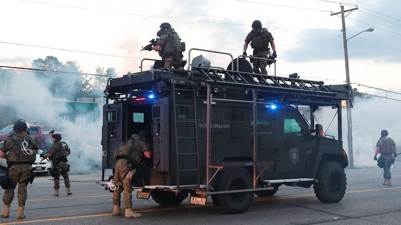 Tear gas Ferguson protests