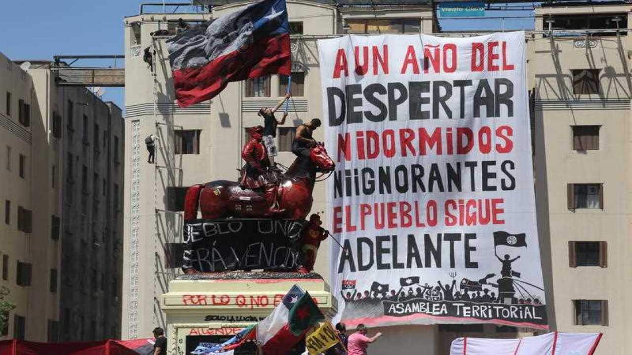 Aniversario del inicio de las protestas en Chile