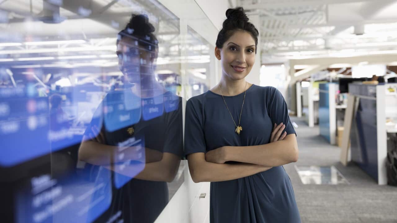 Businesswoman in office