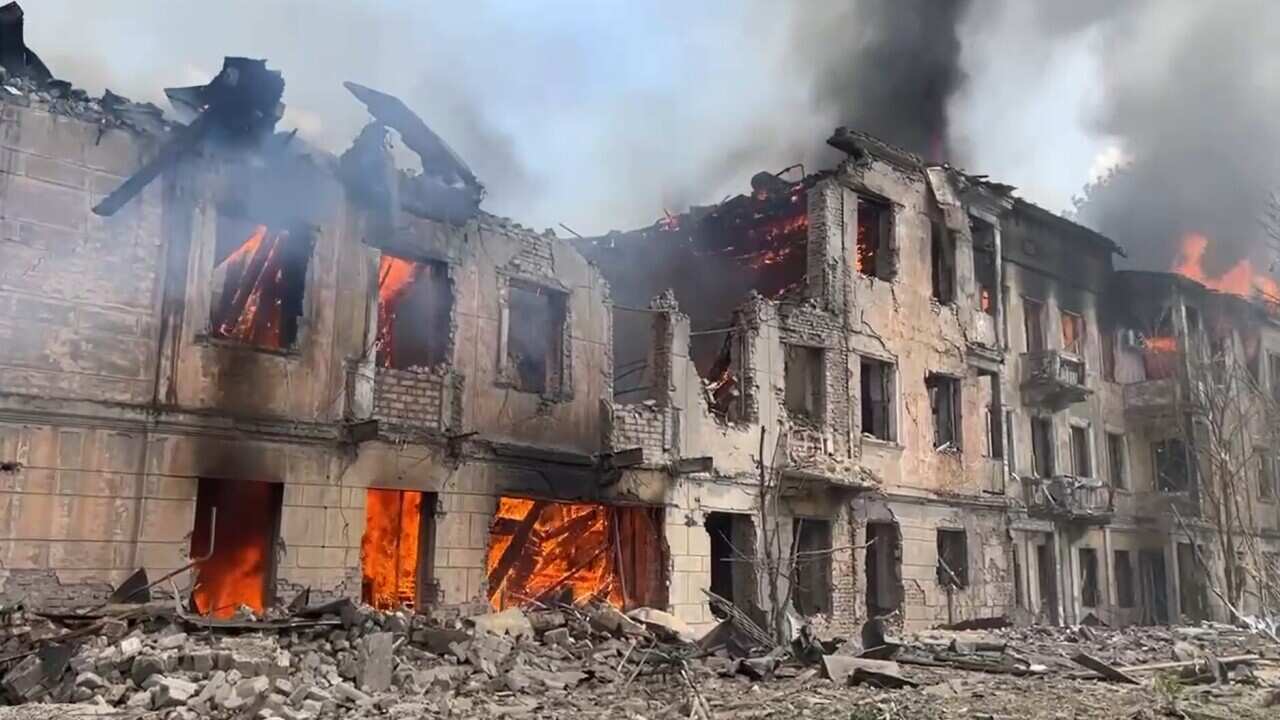 Un attacco missilistico devasta l'ospedale di Dnipro