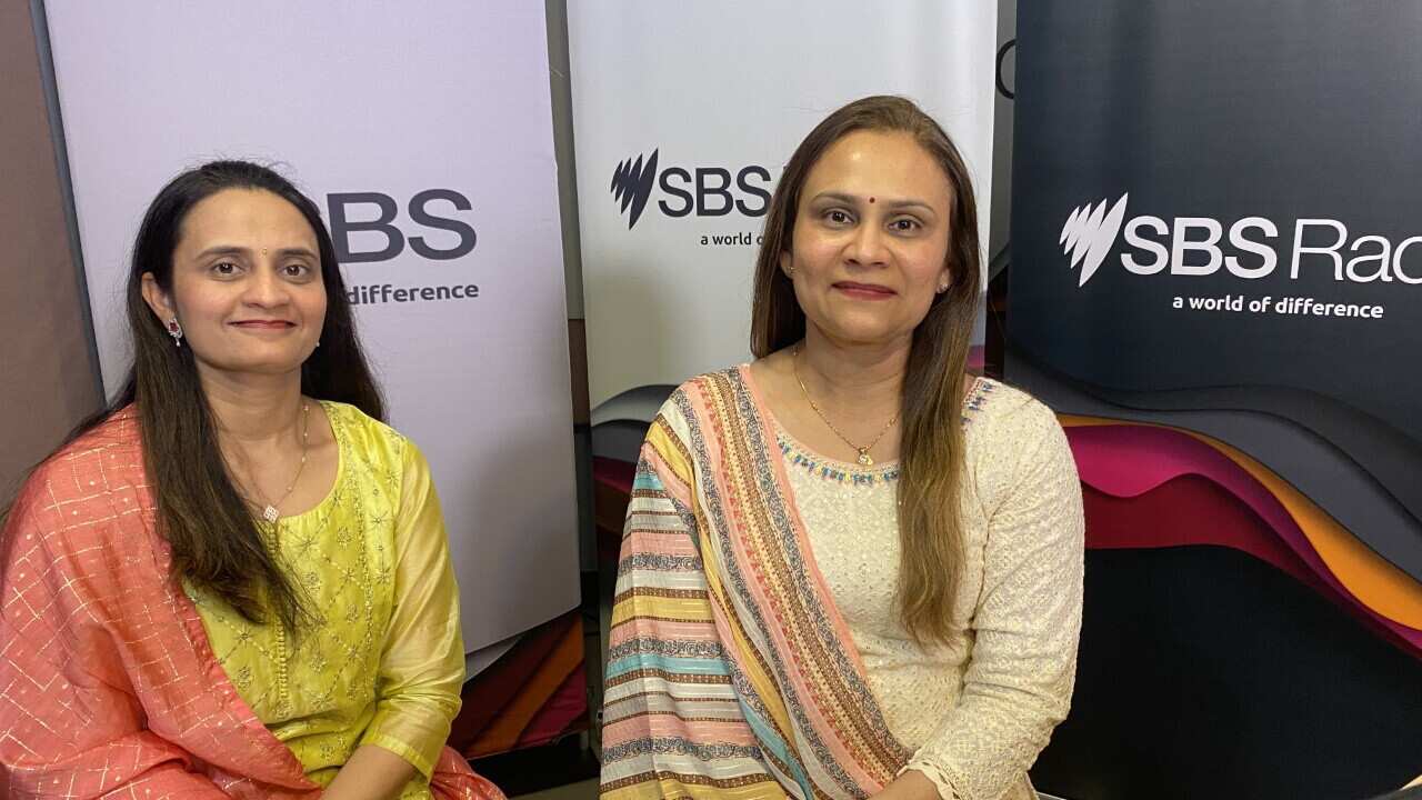 Singers Rajal Shukla and Pinkal Pandya at SBS studios.jpg