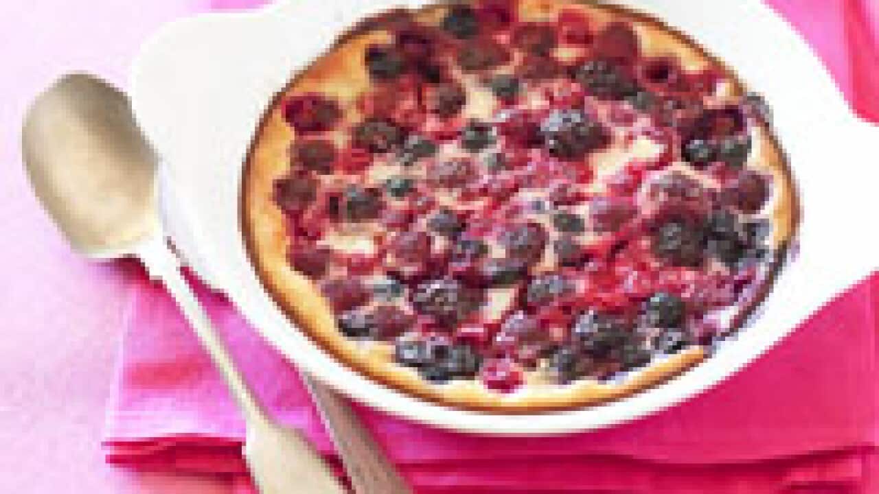 Berry custards