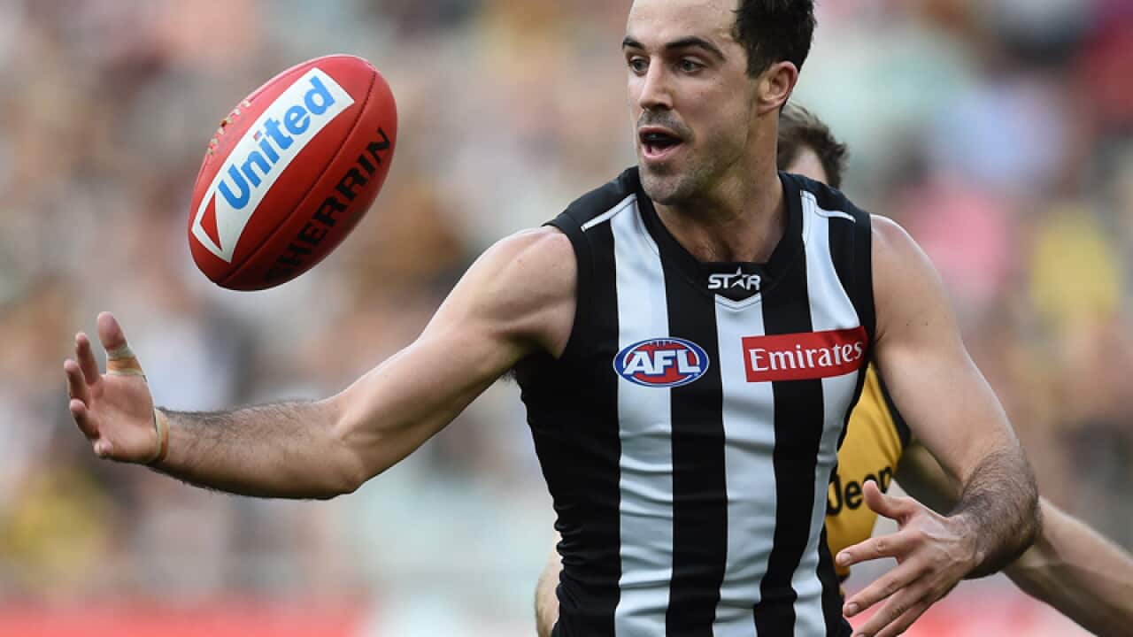 Collingwood midfielder Steele Sidebottom