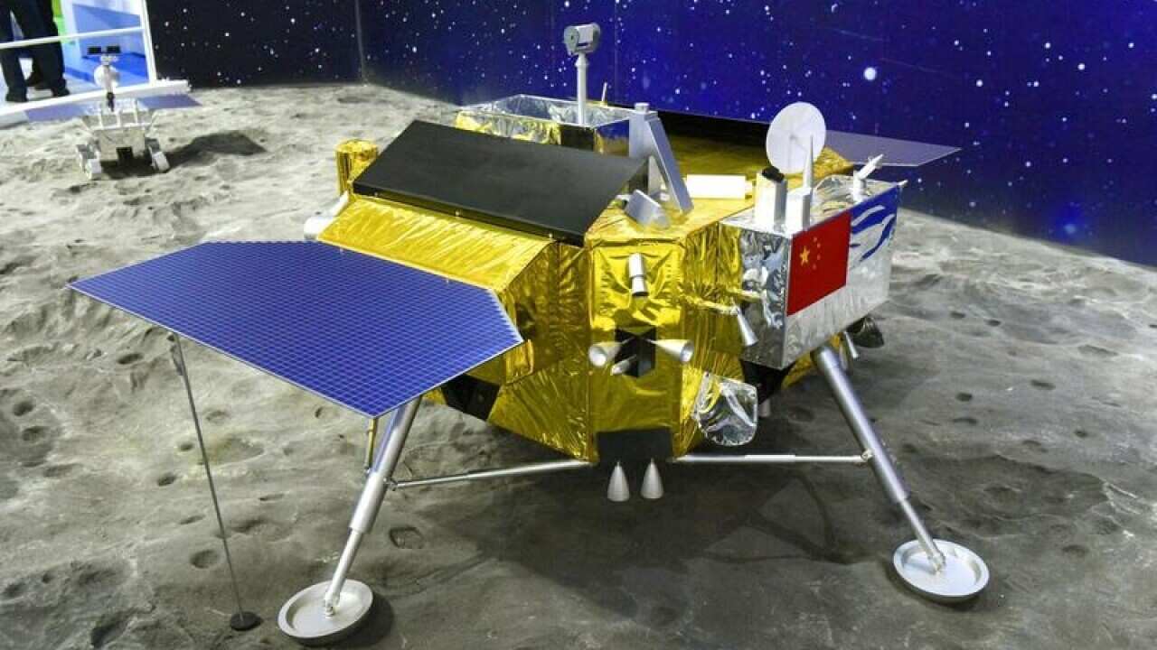 A mock-up of the Chang'e-4 lunar lander.