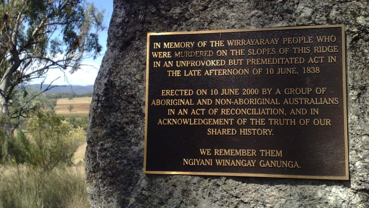 Myall Creek Memorial plaque