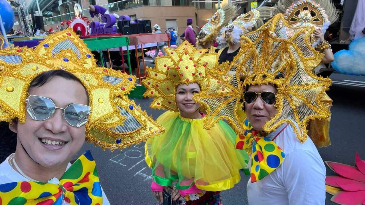 Members of the Filipino Lesbian and Gay Community (FLAGCOM) and Friends once again join in the Sydney Mardi Gras parade this year.