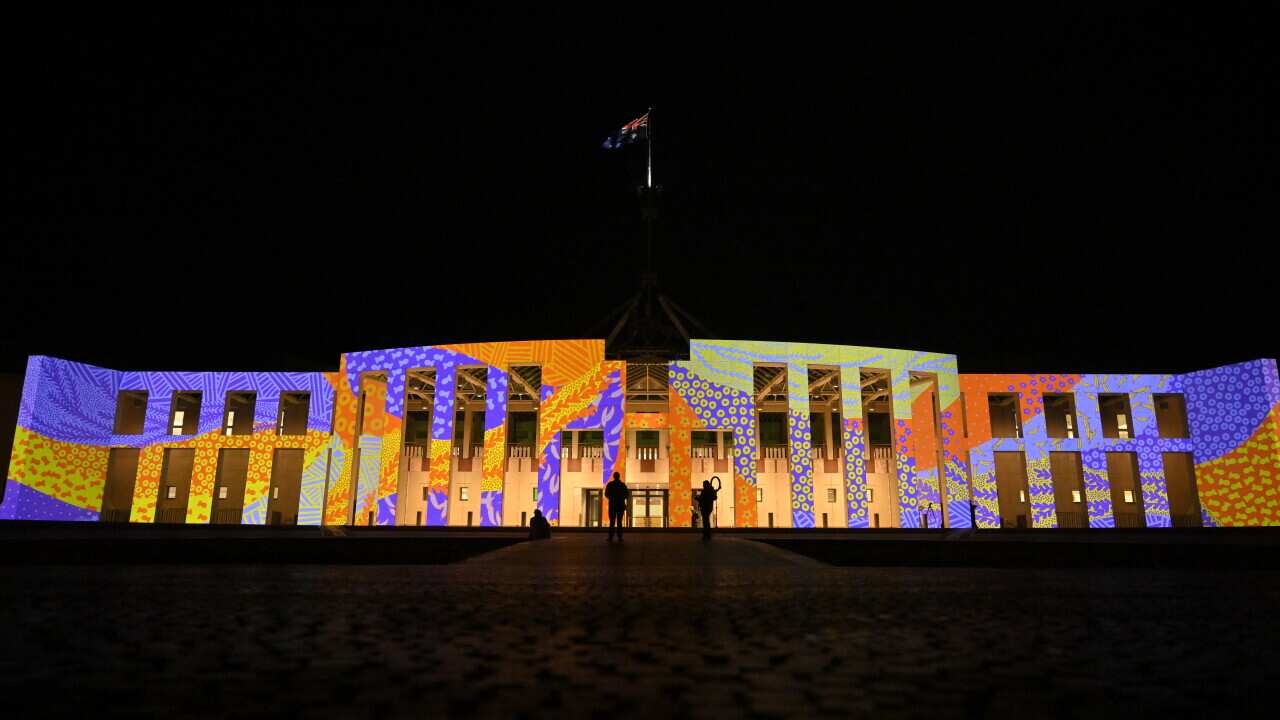 ILLUMINATION NATIONAL RECONCILIATION WEEK PARLIAMENT HOUSE