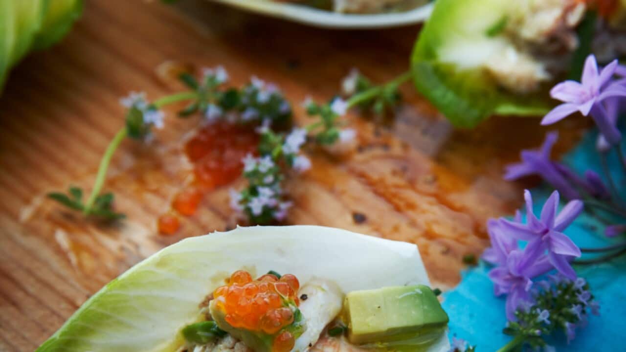 Crab and avocado salad