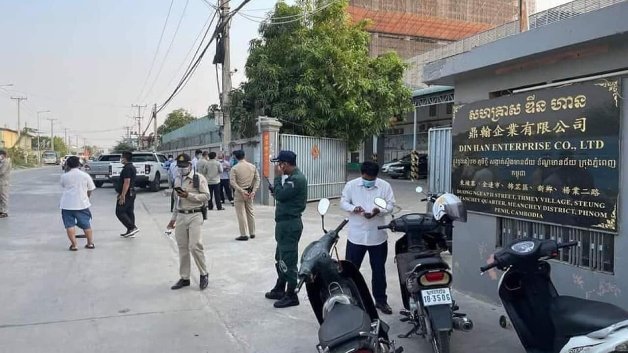 Factory in Phnom Penh, cambodia