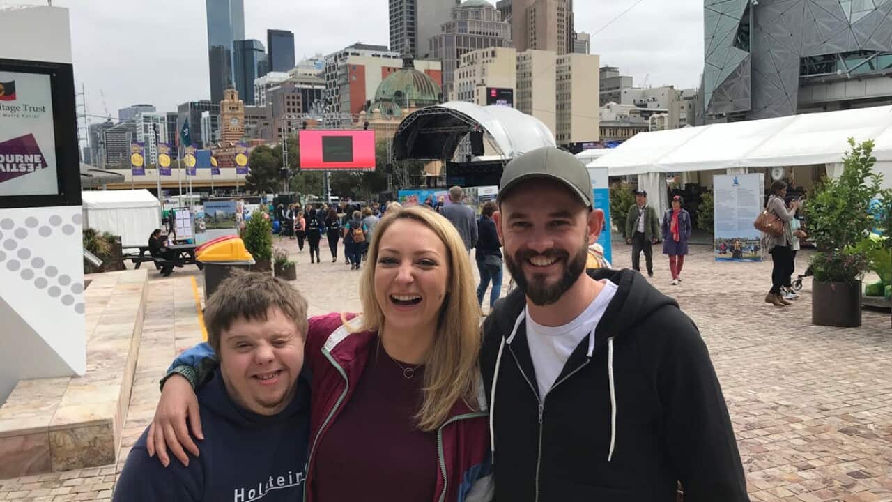 Sarah Kloesser mit Manuel Zube und Julius Werner